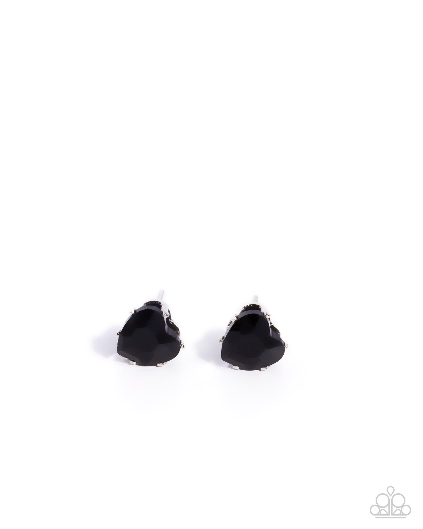 Sweetheart Stunner Black Post Earrings