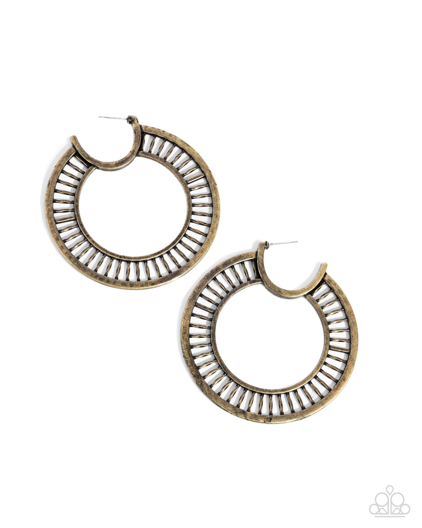 Set the Scene Brass Hoop Earrings