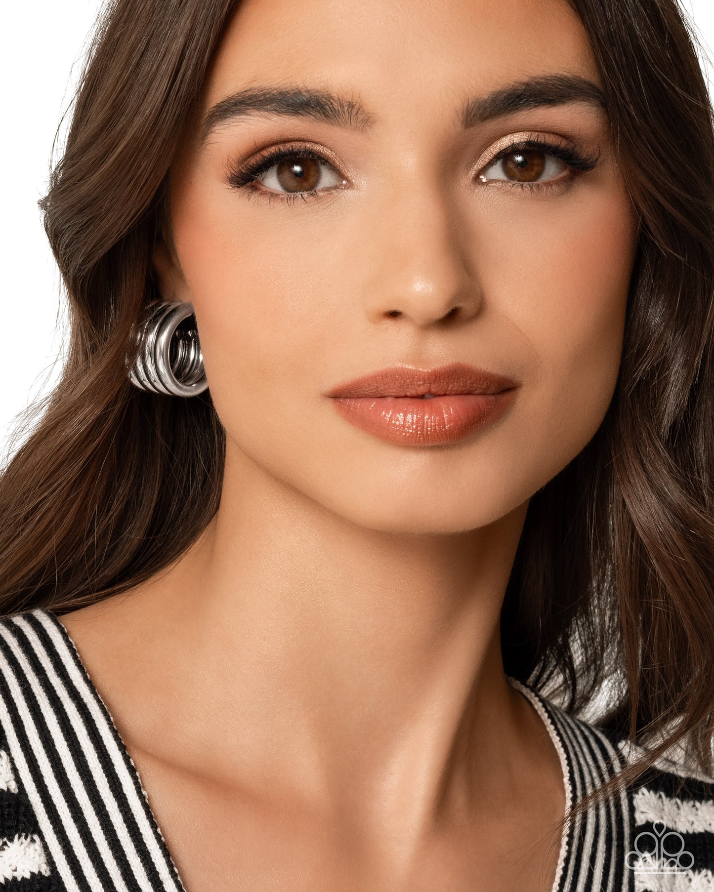 Continuous Construction Silver Hoop Earrings Paparazzi