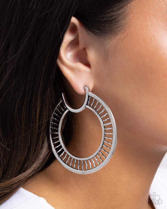 Set the Scene Silver Hoop Earrings