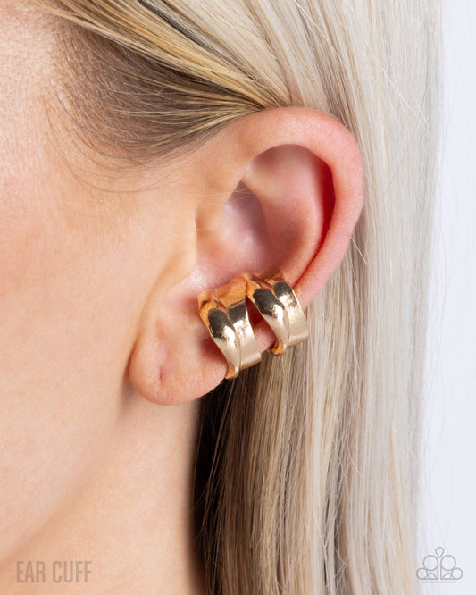 Competitive Advantage Gold Ear Cuff Earrings