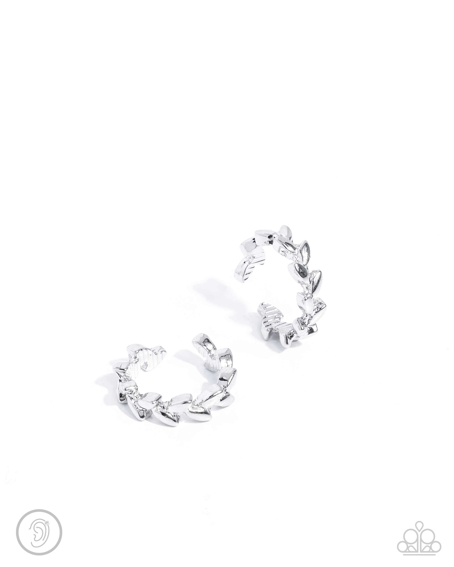 Laurel Limit Silver Ear Cuff Earrings Paparazzi