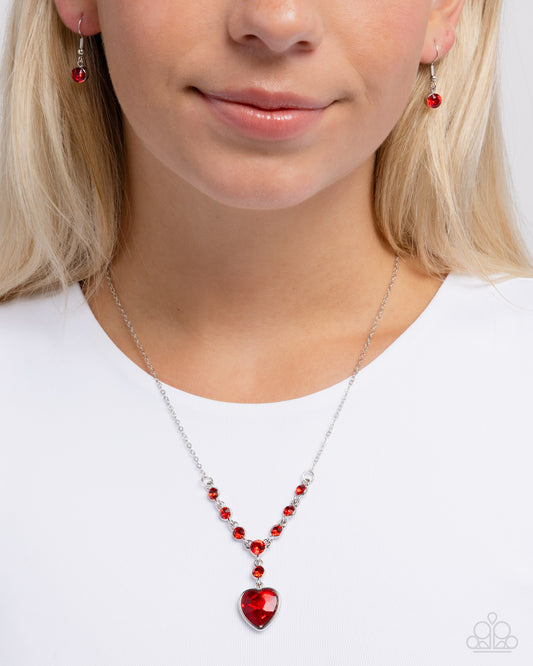Fresh Fondness Red Necklace