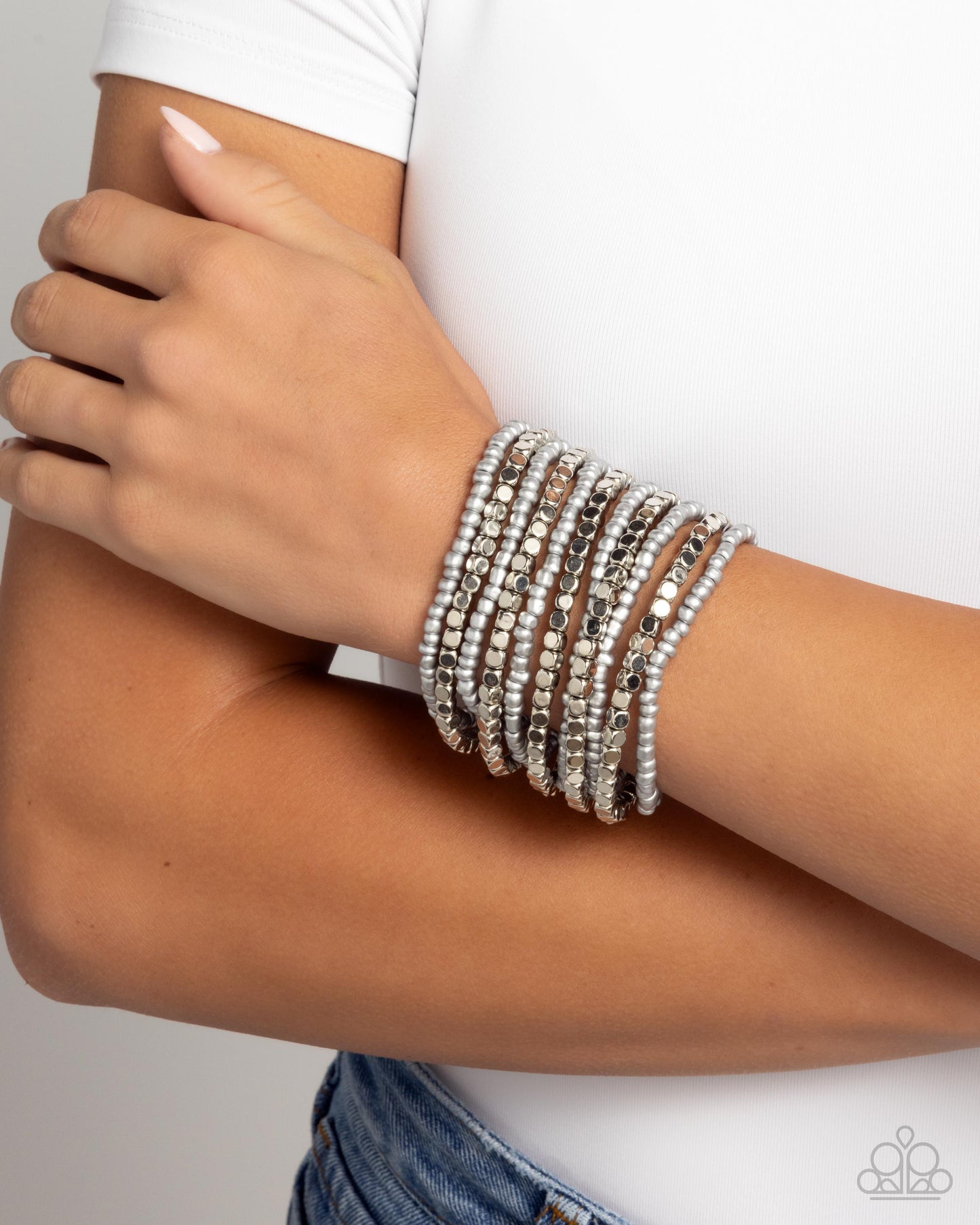 Spirited Stack Silver Bracelet