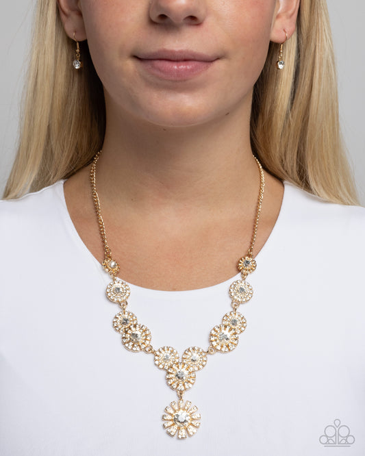 Sunburst Selfie Gold Necklace