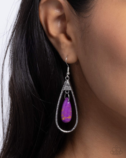 Neatly Natural Purple Earrings