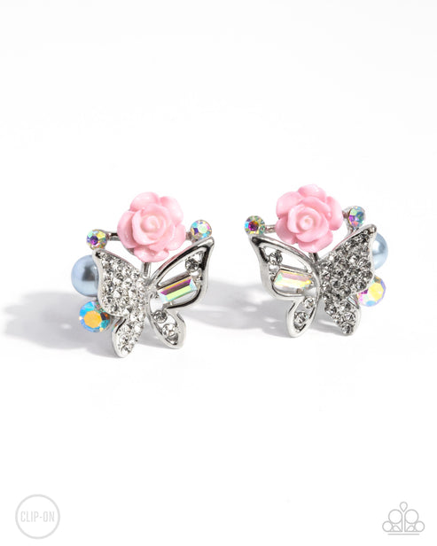 Fanciful Facade Multi Clip-On Earrings Paparazzi