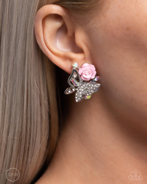 Fanciful Facade Multi Clip-On Earrings Paparazzi