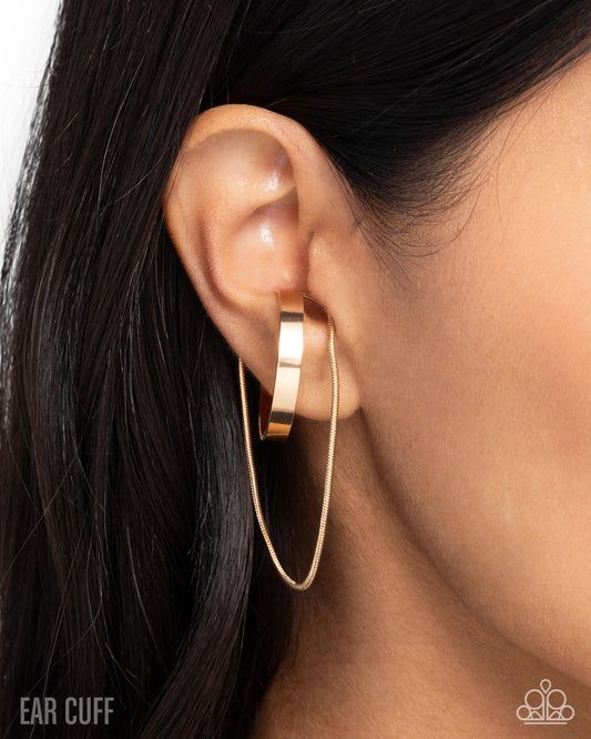 Boston Babe Gold Ear Cuff Earrings