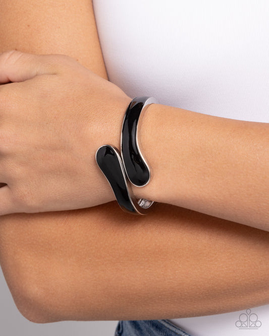 Painted Puzzle Black Bracelet