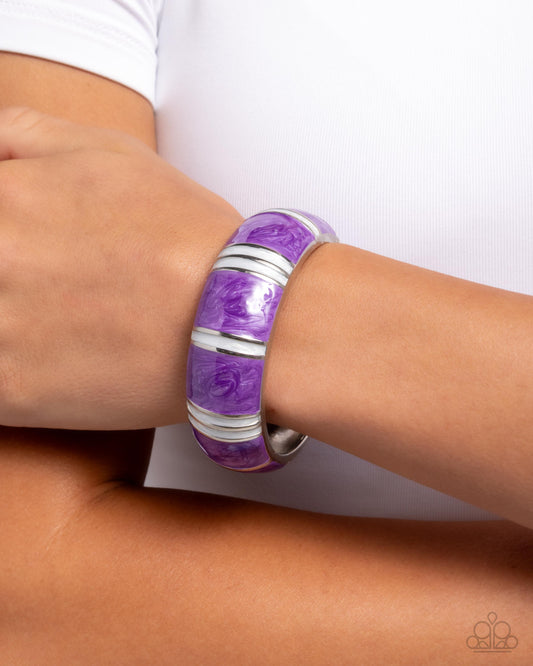 Pearly Persistence Purple Bracelet