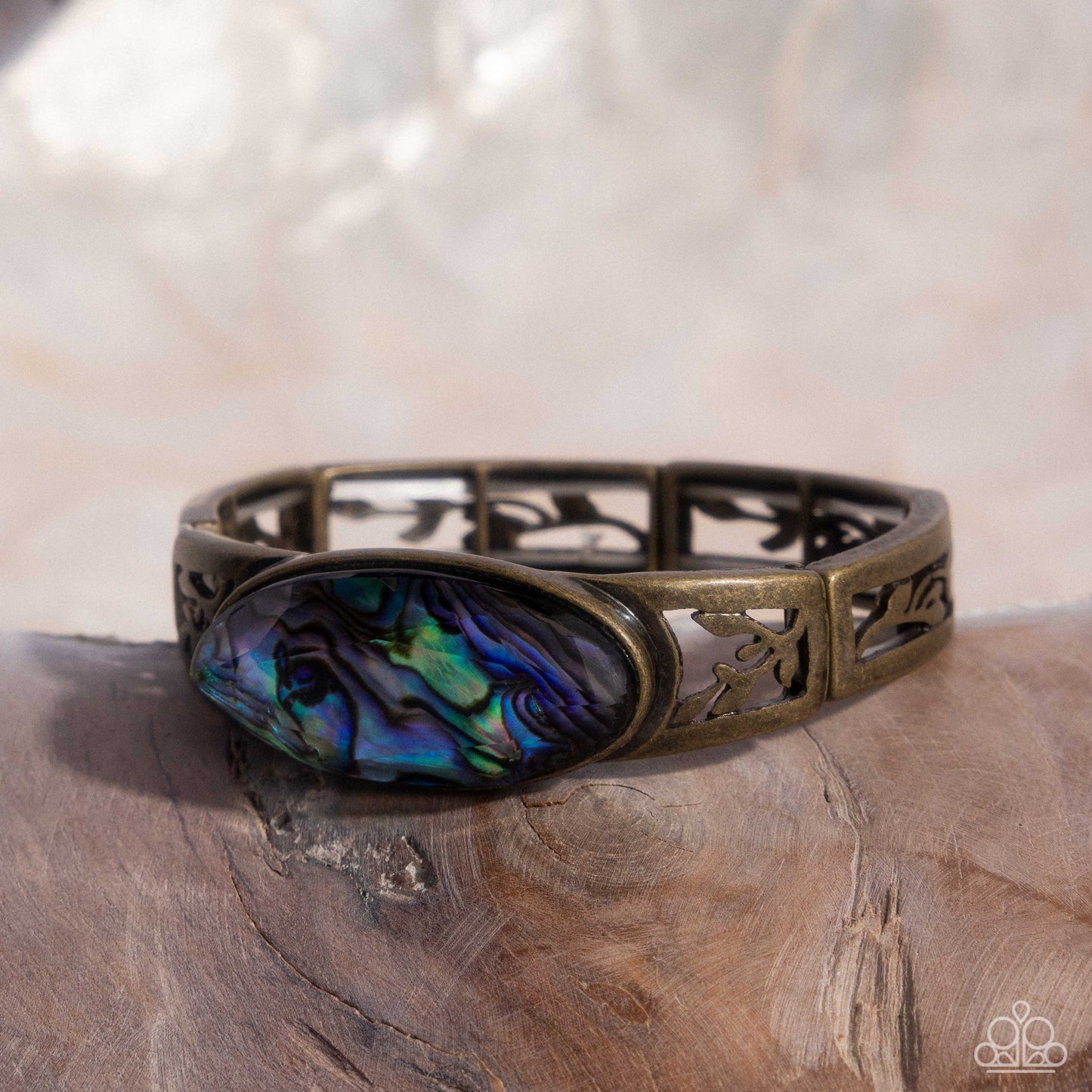 Spliced Santa Fe Brass Bracelet