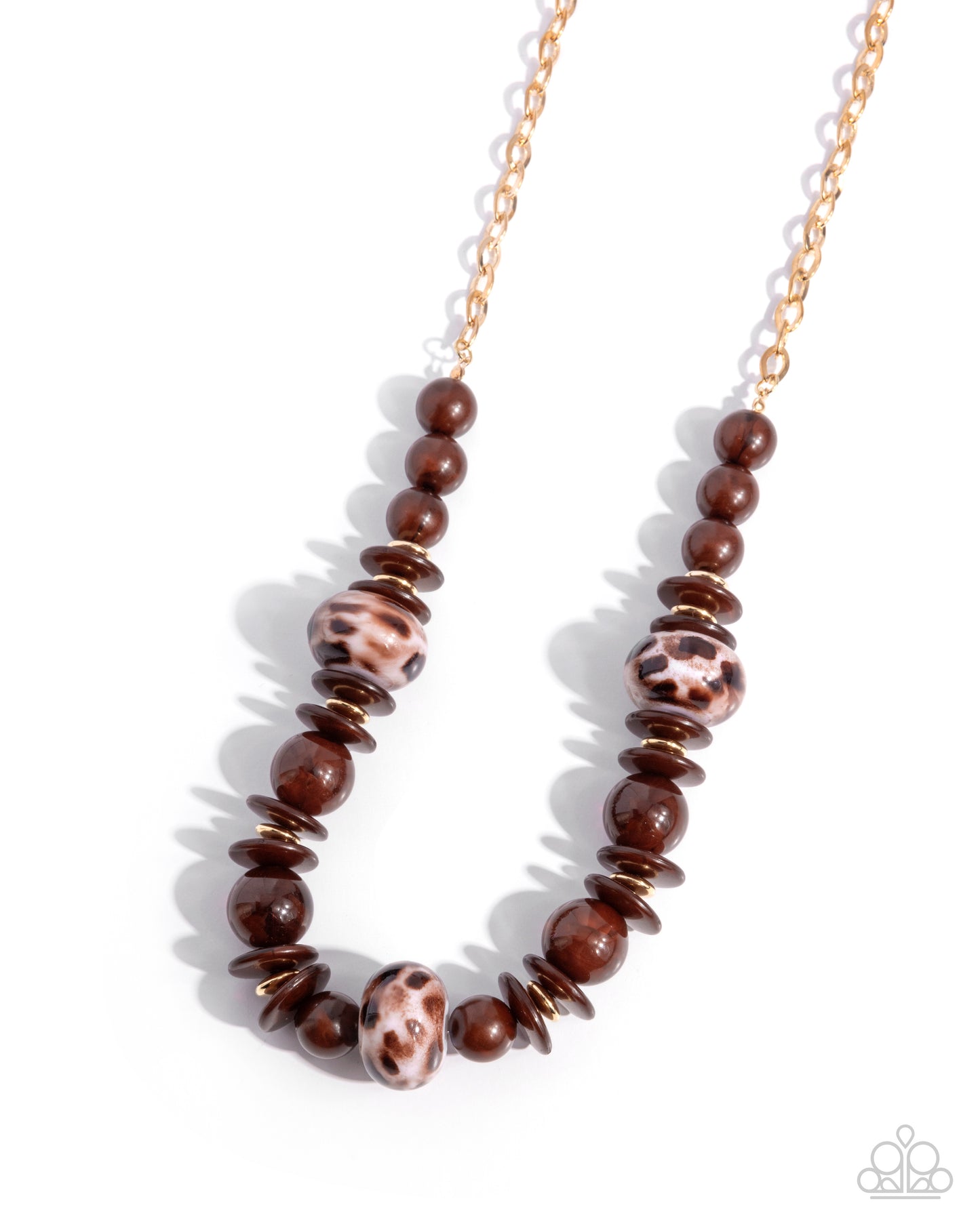 Cheetah Club Brown Necklace