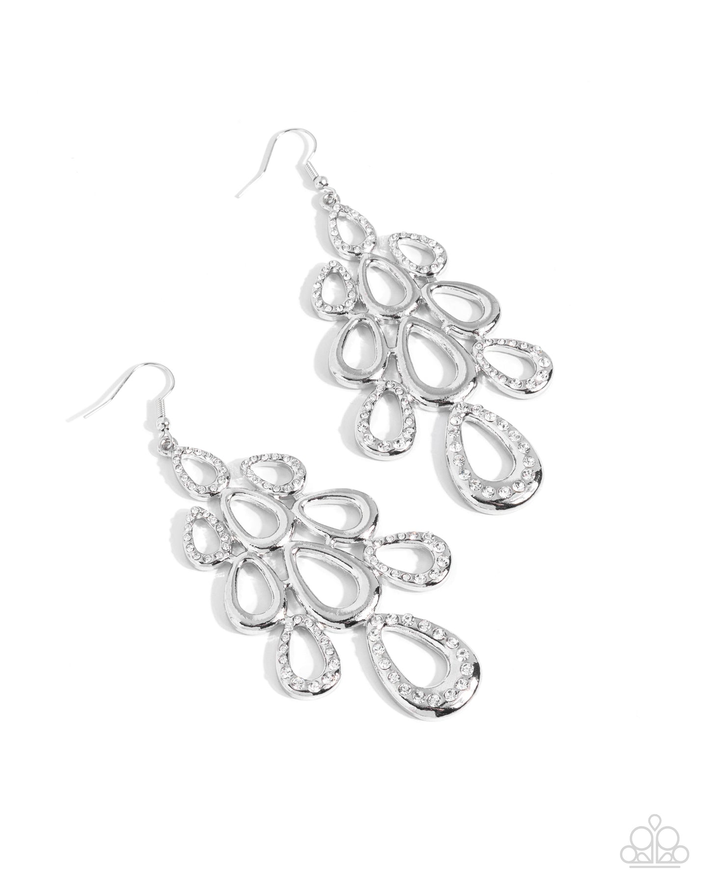 In a Hurry White Earrings
