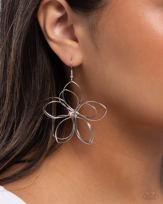 Wiry Whisper Purple Earrings