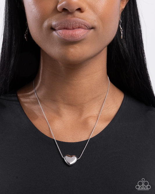 Loveable Look Silver Necklace