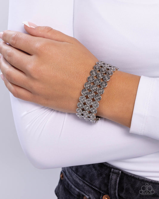 Passionate Pattern Silver Bracelet