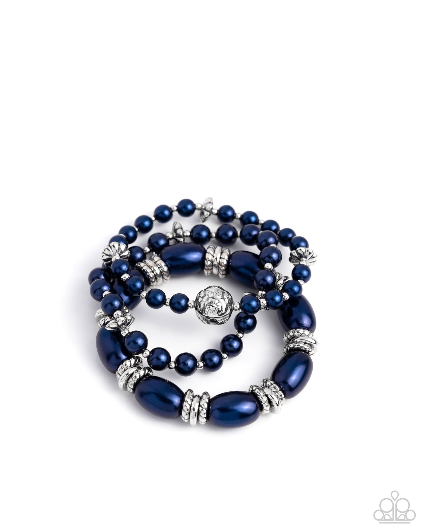 Smooth Stacks Blue Bracelet