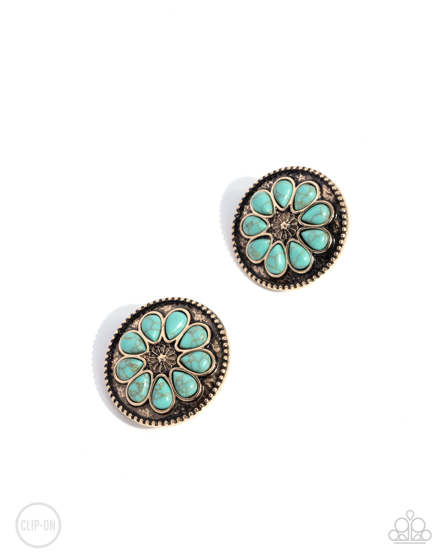 Promising Passage Gold Clip-On Earrings