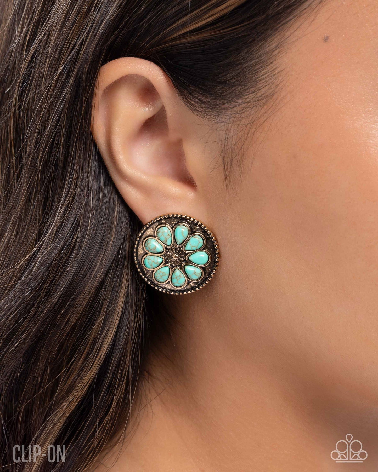 Promising Passage Gold Clip-On Earrings