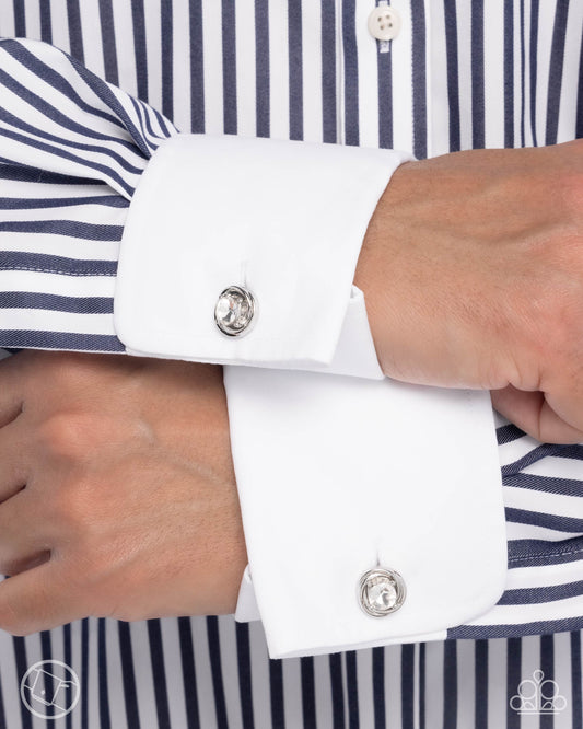 Serendipitous Showcase White Cufflinks