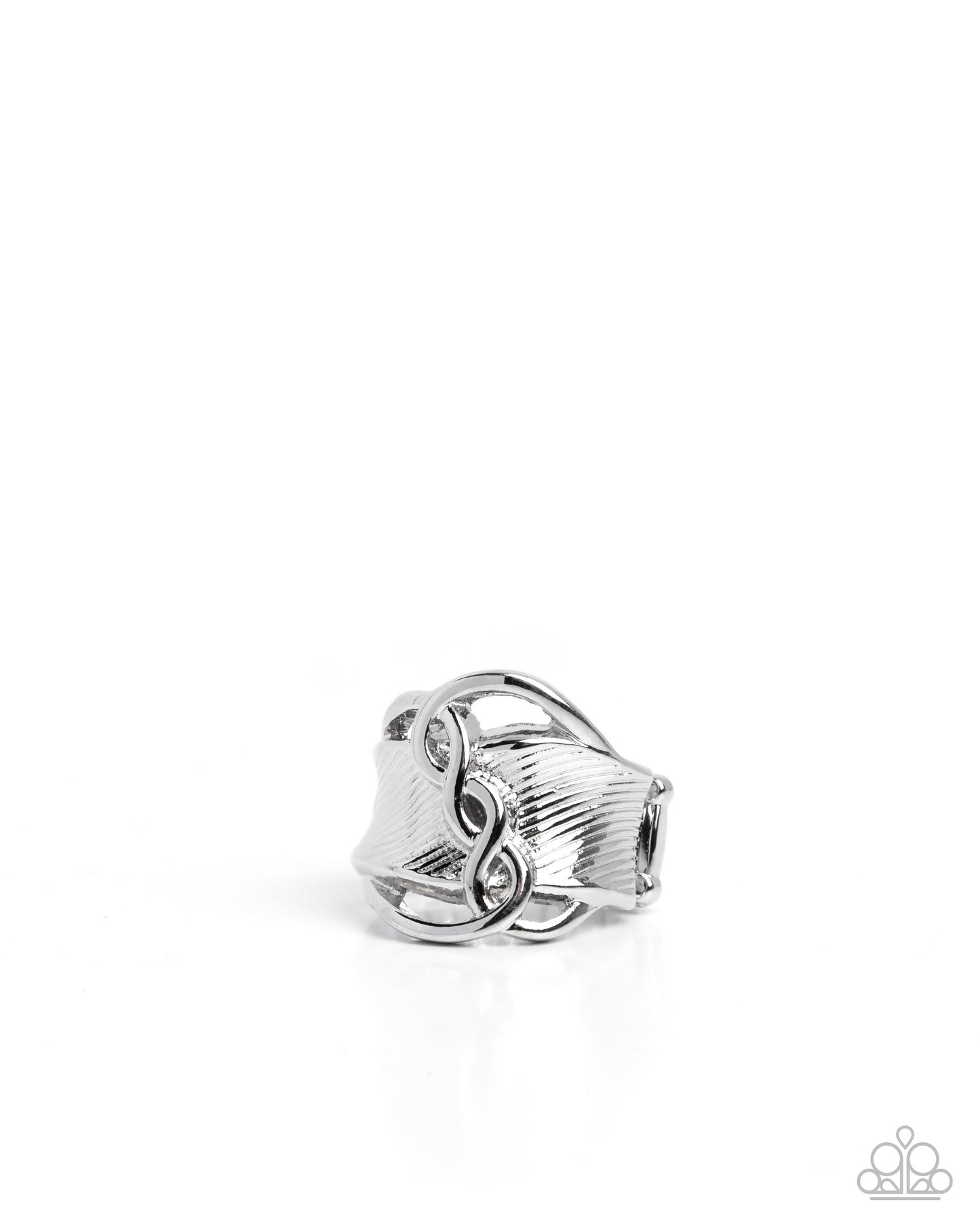 Harmonious Helix Silver Ring