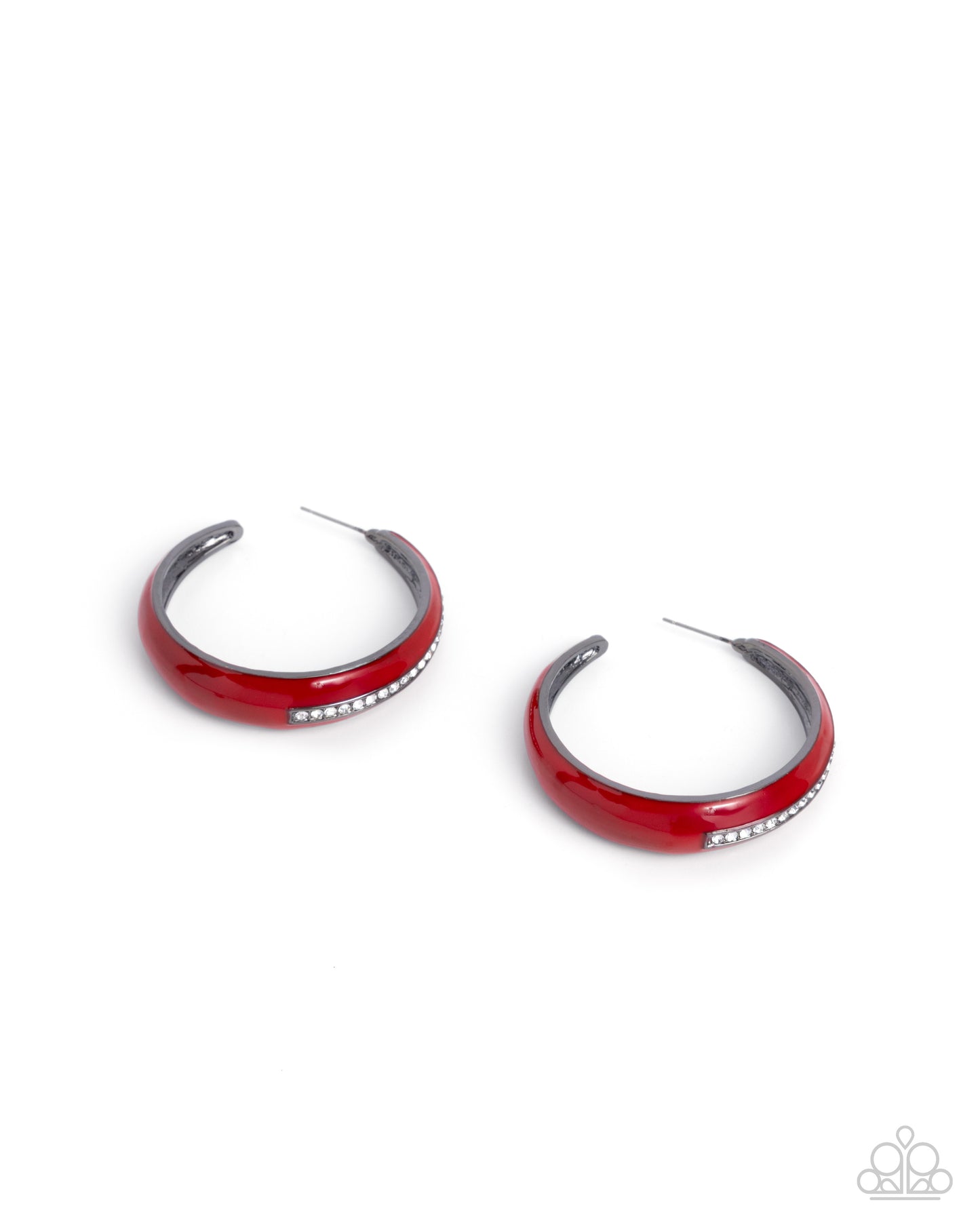 Uniquely Unexpected Red Hoop Earrings