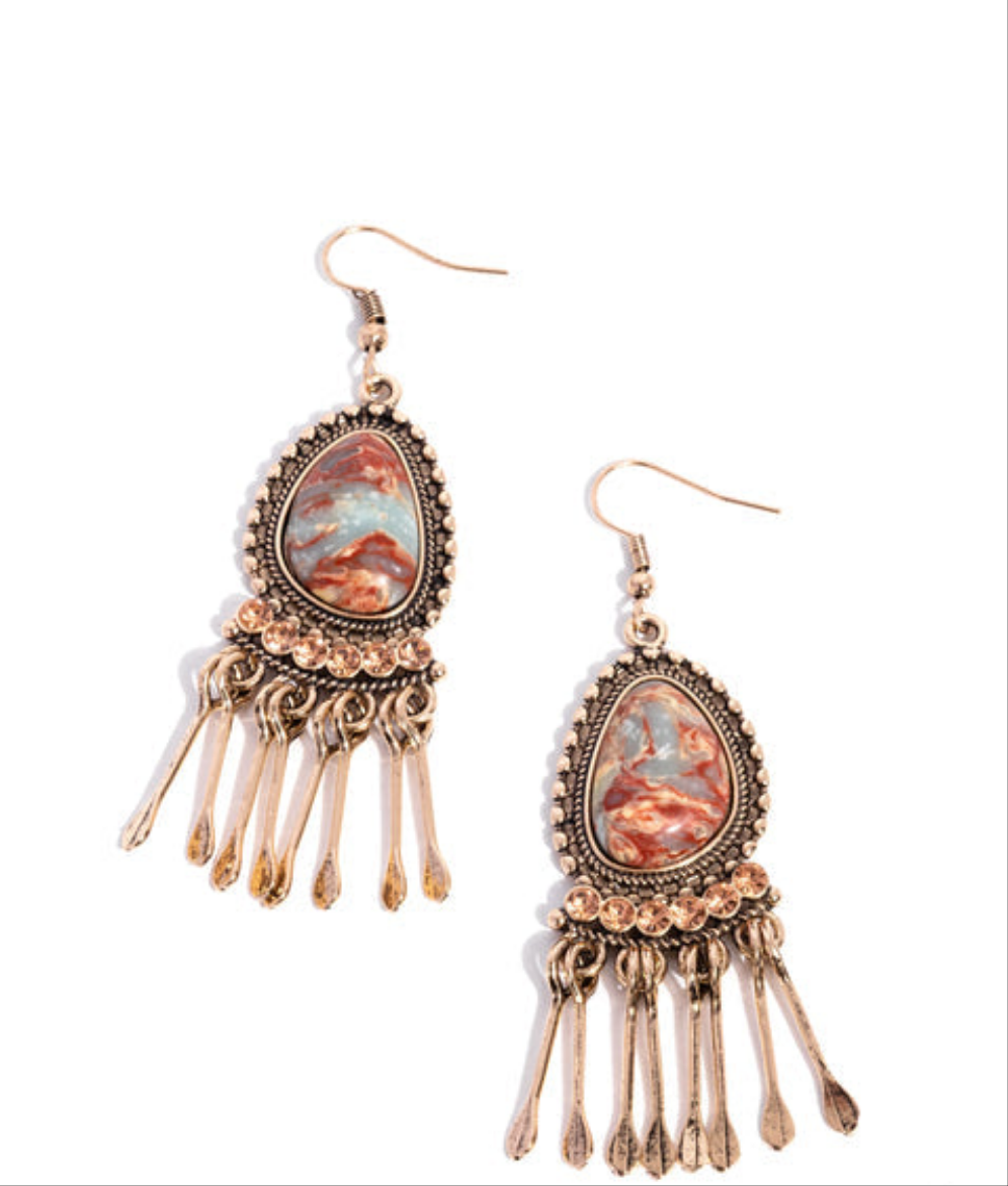 Swirled Sashay Multi Earrings