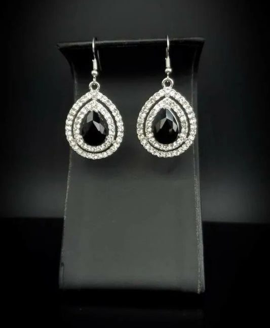 Millionaire Debonair Black Earrings Paparazzi