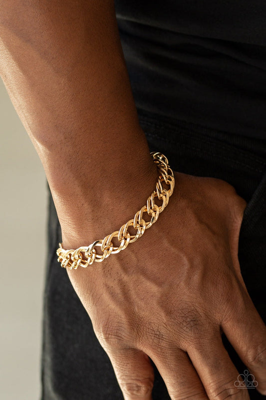 On The Ropes Gold Urban Bracelet Paparazzi