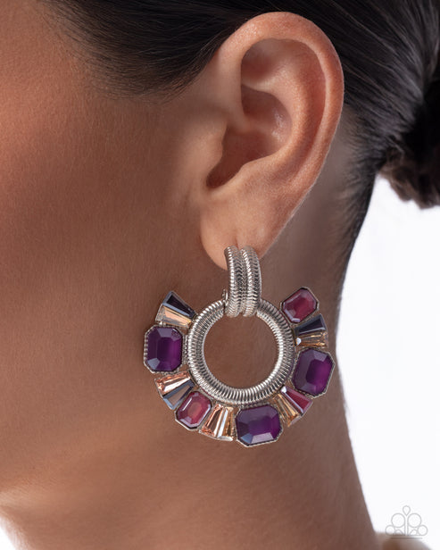 Courteous Chic Purple Post Earrings