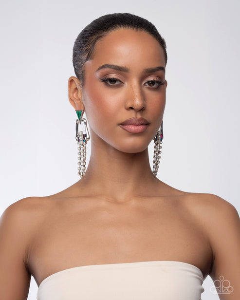 Ravishing Reputation Green Post Earrings