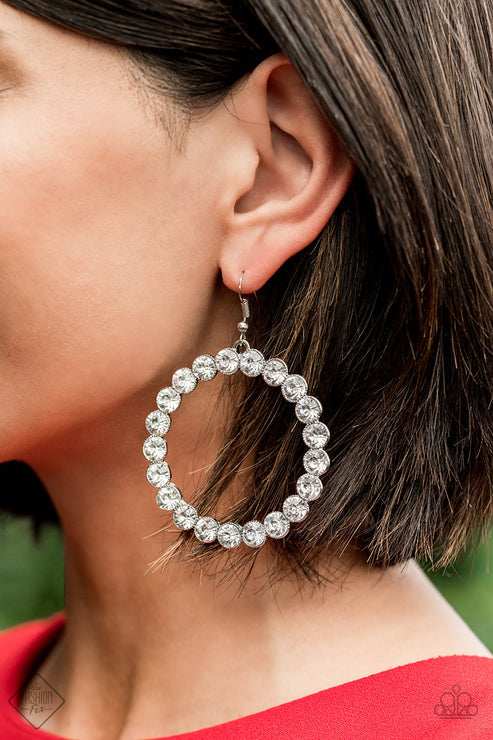 Welcome to the GLAM-boree White Earrings