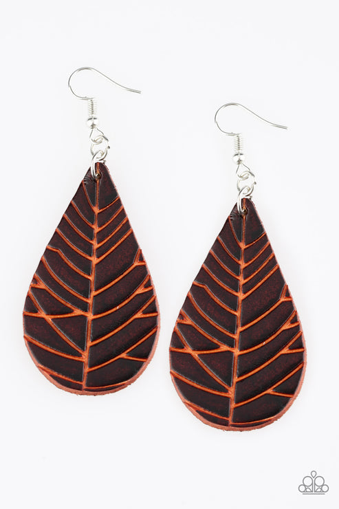 Nature Nouveau Brown Earrings