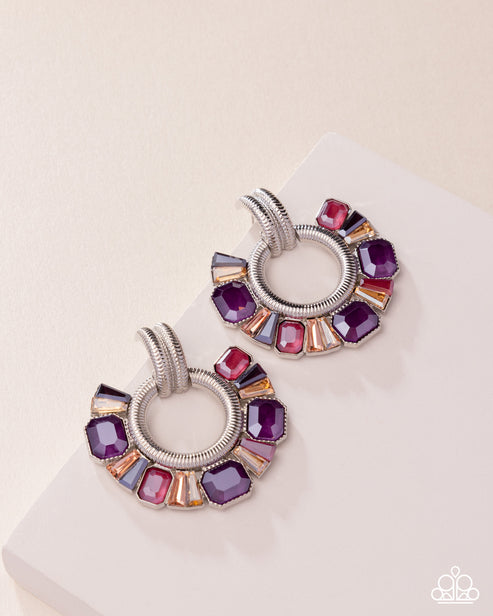 Courteous Chic Purple Post Earrings