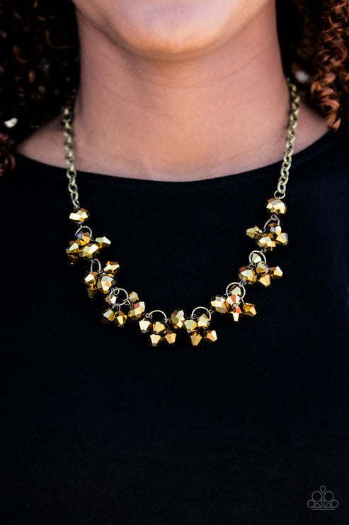Instant Stardom Brass Necklace