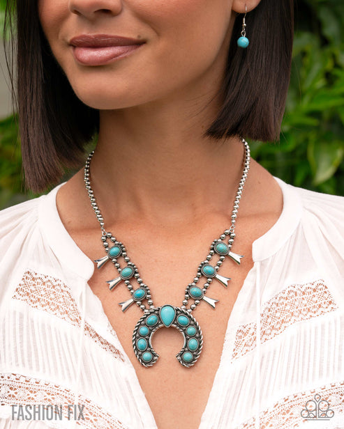 Rustic Route Blue Necklace