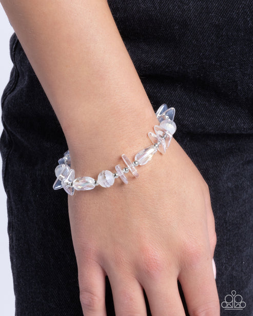 Reflective Ritardando White Bracelet