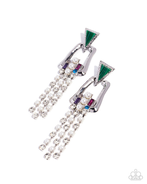 Ravishing Reputation Green Post Earrings