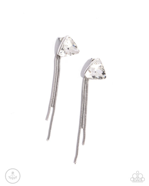 Candescent Class White Post Earrings