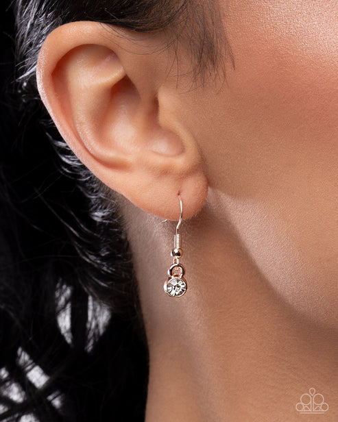 World Tour Rose Gold Lanyard Necklace