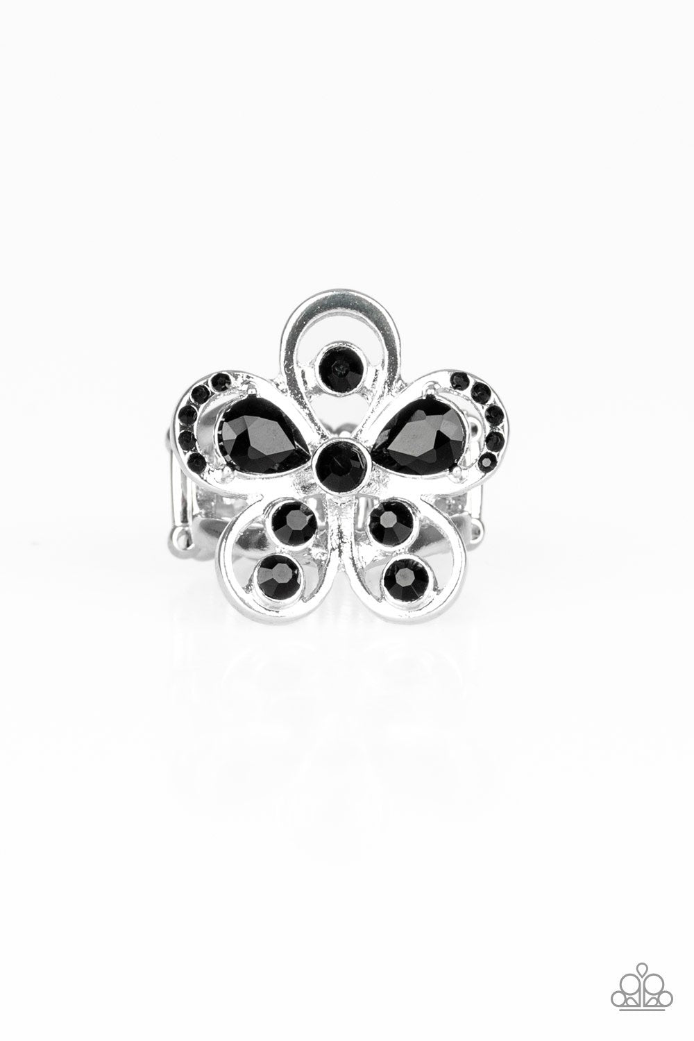Gardens Of Grandeur Black Ring - Daria's Blings N Things