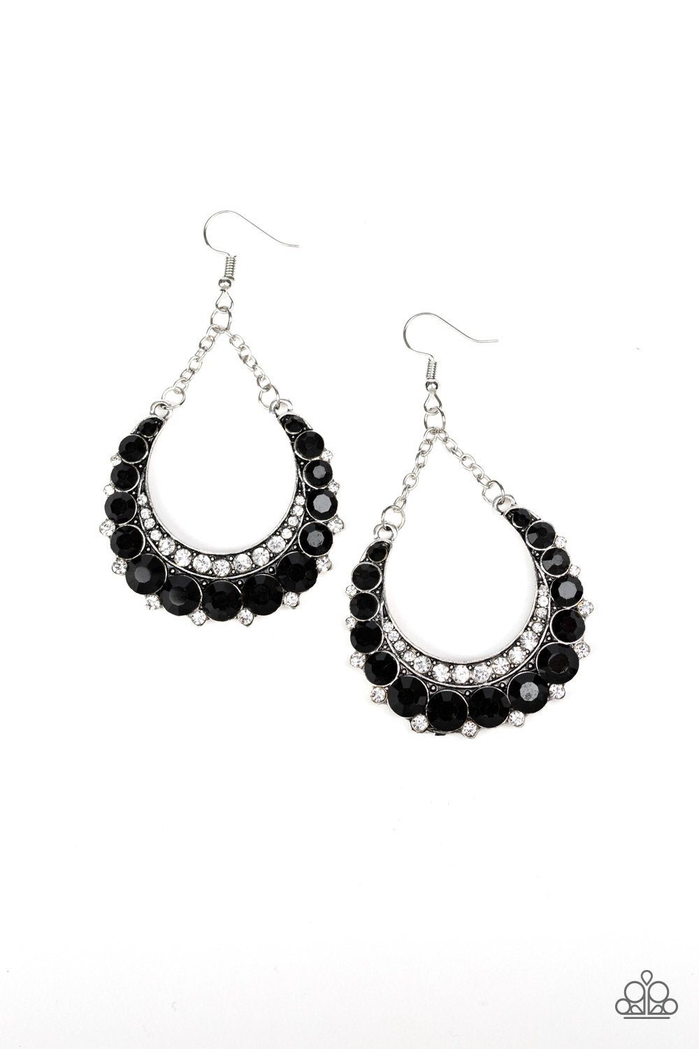 Once In A SHOWTIME Black Earrings Paparazzi