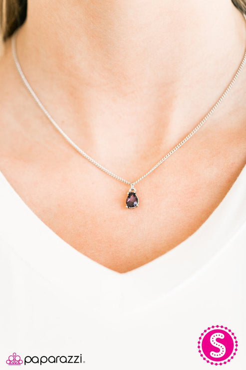 Stormy Nights Purple Necklace