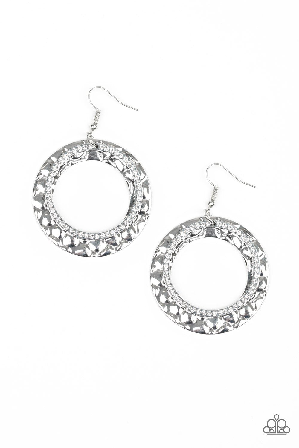 Cinematic Shimmer White Earrings - Daria's Blings N Things