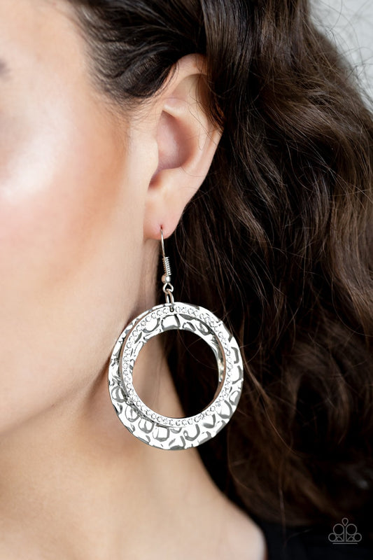 Cinematic Shimmer White Earrings - Daria's Blings N Things