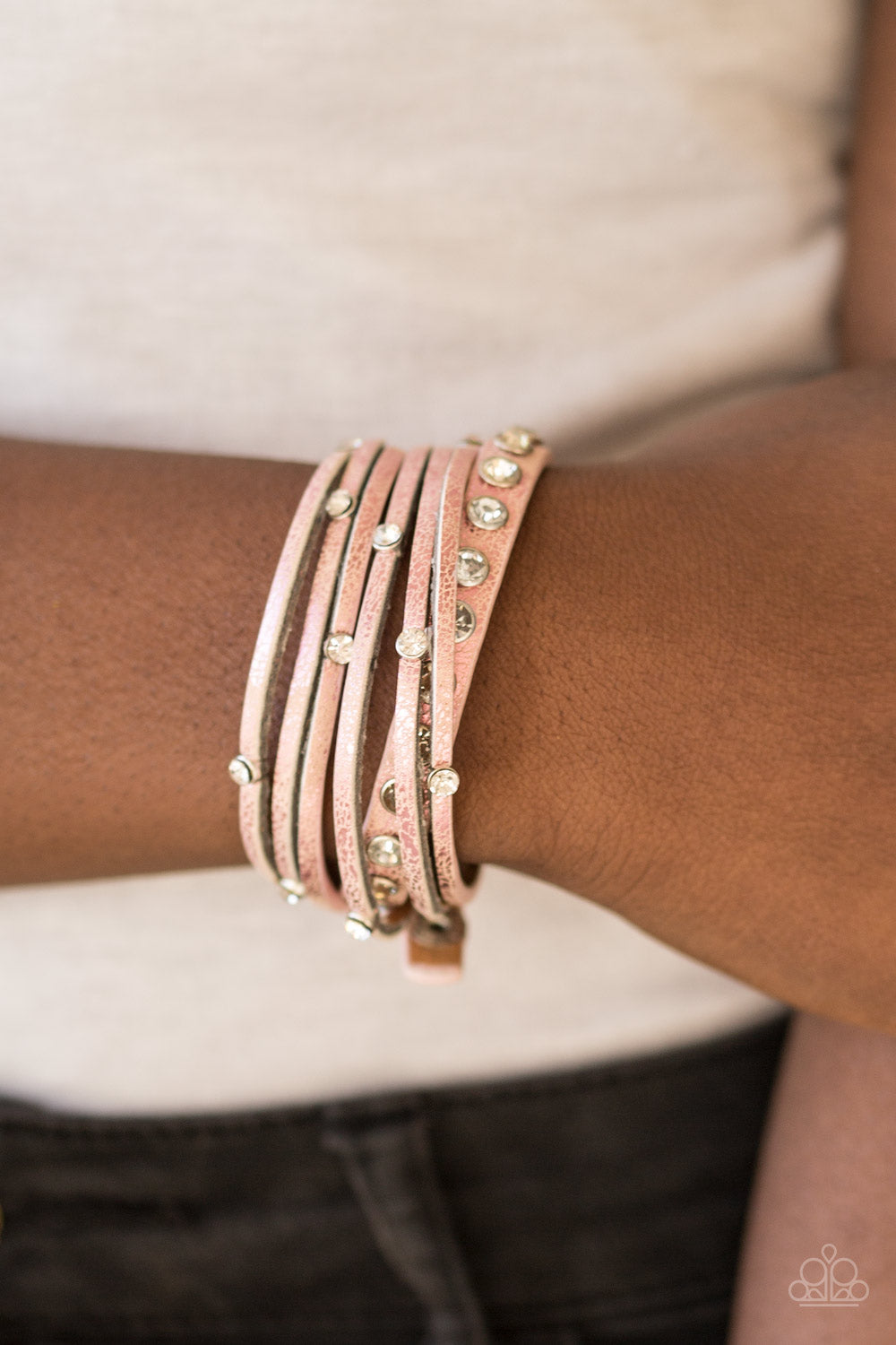 CATWALK It Off Pink Bracelet - Daria's Blings N Things