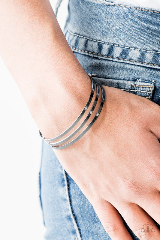Street Sleek Black Bracelet