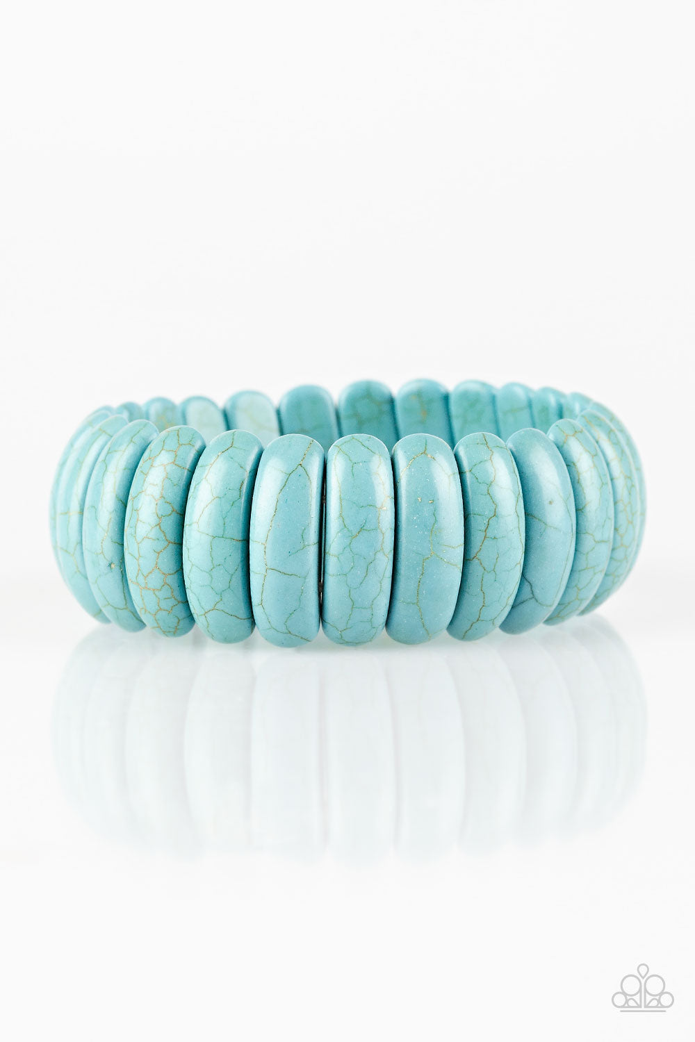 Peacefully Primal Blue Bracelet Paparazzi