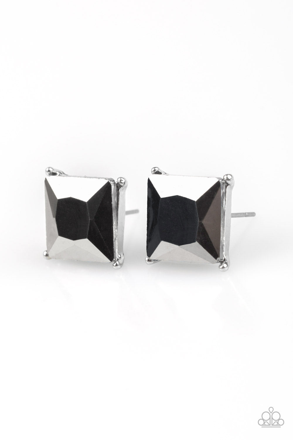 The Big Bang Silver Post Earrings Paparazzi